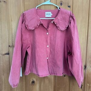 SOLD Rudy Jude Pony Blouse red XL